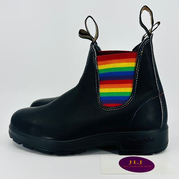 Blundstone 2105 Rainbow Black Leather Chelsea Boots Size 3.5 UK/ 6.5 US Women's - Picture 4 of 11